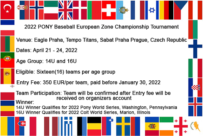 2022 PONY Baseball European Zone Championship Tournament